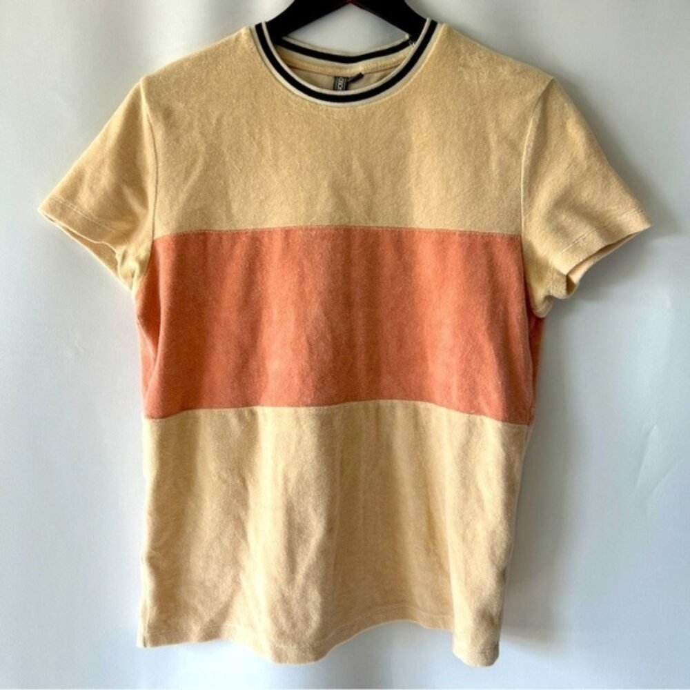 ASOS Women’s Velour Block T-Shirt Size Small